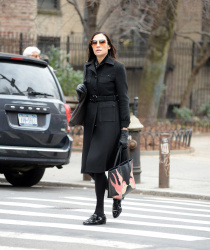 Famke Janssen - Is pictured out and about in New York, February 12, 2023