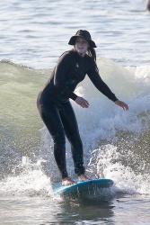 Leighton Meester - hits the beach with her husband for a morning surf session in Malibu, California | 01/08/2021