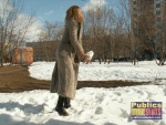 Valentina gets horny flashing in public  DirtyPublicNudity 