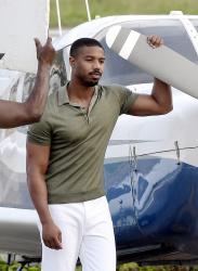 Michael B. Jordan - photographed during a fashion photo shoot in St Barts, 01/18/2021