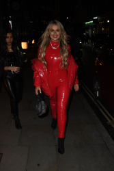 Tallia Storm arriving at Hallowzeem Halloween Party London 10/29/2021