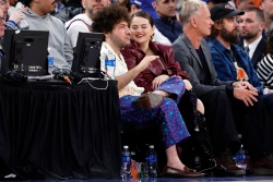 Selena Gomez - attends Game 2 of the NBA First Round Playoffs between N.Y. Knicks and Philadelphia 76ers - New York City - April 22, 2024