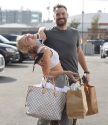 Sharna Burgess & Brian Austin Green - Arriving at the DWTS studio for dance practice in Los Angeles, October 6, 2021