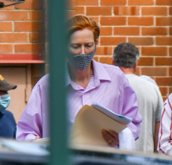 Tilda Swinton - Spotted on set of George Miller's new film 'Three Thousand Years of Longing' in Sydney northern suburbs, February 5, 2021