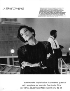 Vogue Italia November 1982 : Renée Simonsen by Bill King | the Fashion Spot