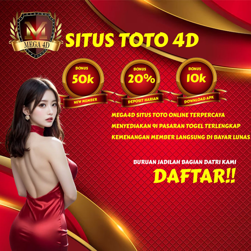 MEGA4D : 🏆 Situs Toto 4D Resmi Terpercaya  