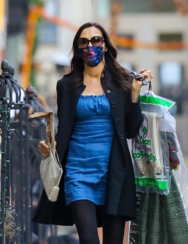 Famke Janssen - Spotted running errands while out and about in New York City, December 12, 2020