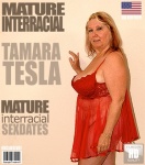 Mature Tamara Tesla (58) - American big mature lady goes interracial  Mature.nl