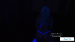 black light twerking and booty shaking