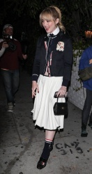 Kathryn Newton - spotted attending a party for HBO's "Hacks" at the Chateau Marmont, Los Angeles CA - April 24, 2024