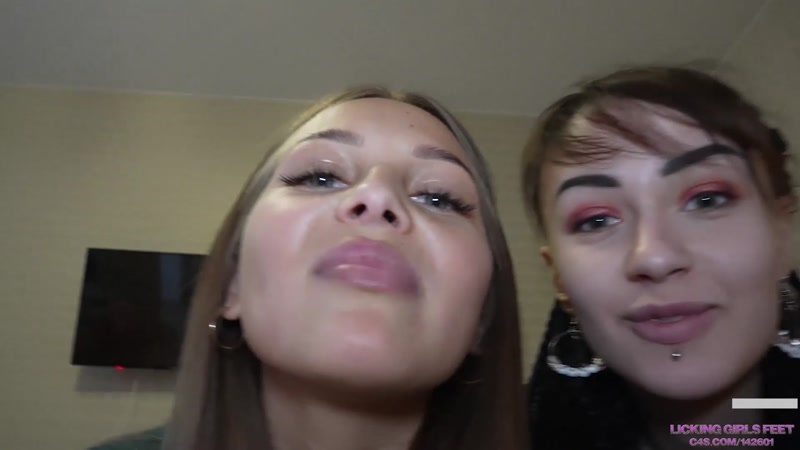 Licking Girls Feet - ISABELE, PAMELA - Listen to our orders and obey! - POV humiliation!