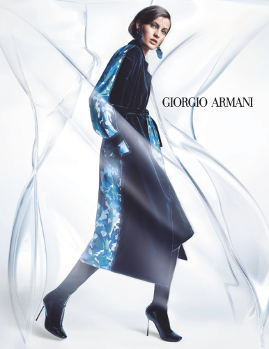 Giorgio Armani F/W  : Louise Lefebure by Giulio Rustichelli | the  Fashion Spot