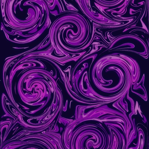 A pattern of purple swirls