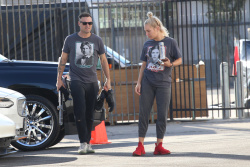 Sharna Burgess & Brian Austin Green - Heads into the DWTS studio in Los Angeles, October 8, 2021