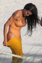 Former Miss Universe Zuleyka Rivera in a See Through Swimsuit! - The Nip  Slip
