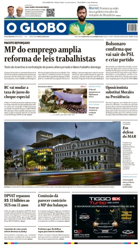 O Globo - 13 11 (2019) O Globo - 13 11 (2019)