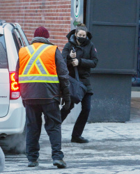 Shailene Woodley - Spotted on the set of her new movie 'Misanthrope' in Montreal, February 11, 2021