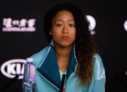 Naomi Osaka - talks to the press during Media Day ahead of the 2019 Australian Open at Melbourne Park in Melbourne, 15 January 2019