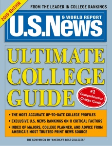 U S News Ultimate College Guide 2009, 6th Edition