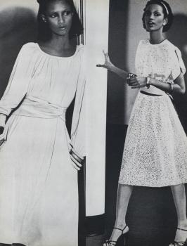 US Vogue February 1976 : Rosie Vela by Arthur Elgort | the Fashion Spot