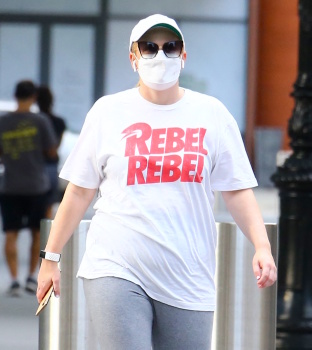 Rebel Wilson - Out for a stroll in Tribeca, New York, September 7, 2020
