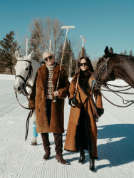 Zoey Deutch - Attending the Snow Polo World Championship in Aspen, CO December 17, 2023