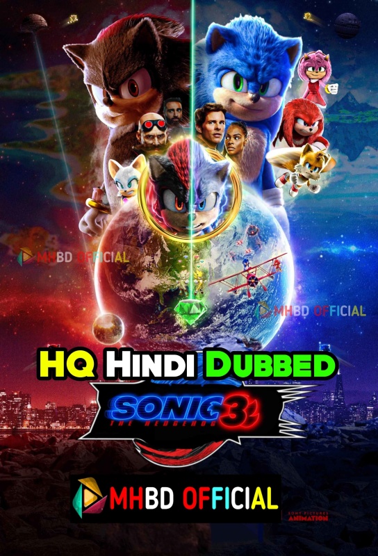 Sonic the Hedgehog 3 (2024) HQ Hindi Dubbed