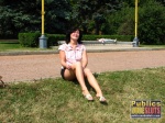 Darja playing around the park and flashing cunt  DirtyPublicNudity 
