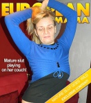 Mature Bertha (EU) (45) - This housewife loves to play on the couch  Mature.nl