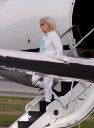 Lady Gaga - Flies back from the Presidential Inauguration in Washington DC, January 20, 2021