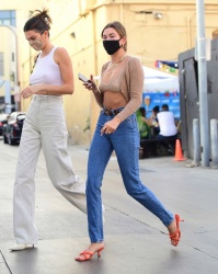 Kendall Jenner and Hailey Bieber