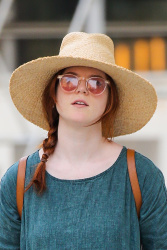 Rose Leslie - Out walking around in New York, July 7, 2021