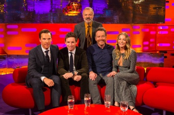 Benedict Cumberbatch, Eddie Redmayne, Bryan Cranston - guest on The Graham Norton Show - 28 October 2016