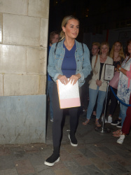 Amber Davies - Arriving at The Savoy Theatre in London, August 23, 2019
