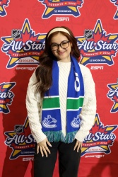 Anna Cathcart - attends 2024 NHL All-Star Skills Competition - Toronto, Ontario - February 2, 2024