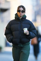 Emily Ratajkowski - Out on a morning coffee run in New York December 13, 2023