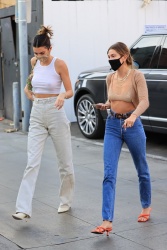 Kendall Jenner and Hailey Bieber