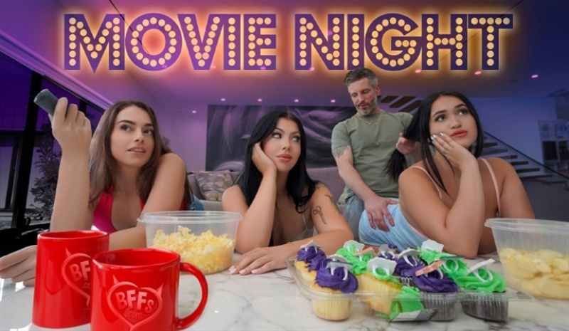 Sophia Burns, Holly Day, Nia Bleu - There Is Nothing Like Movie Night 360p