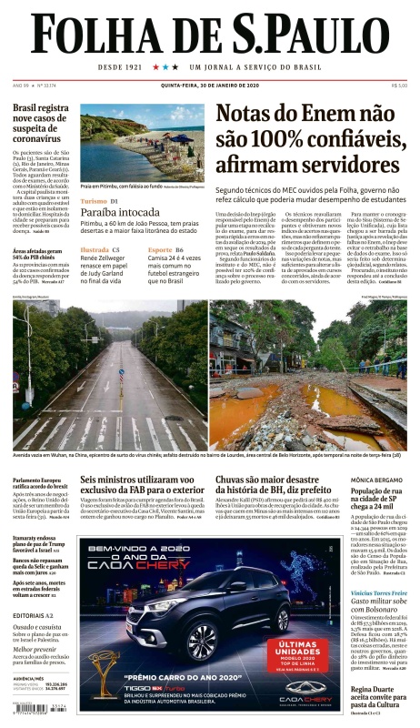 Folha de S 227 o Paulo - 30 01 (2020)