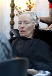 Tilda Swinton - Goes for her more usual style on a visit to the hair salon in Sydney, March 25, 2021