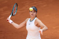 Emma Raducanu - handed a quick first-round exit by Maria Lourdes Carle at Mutua Madrid Open - Madrid, Spain - April 24, 2024