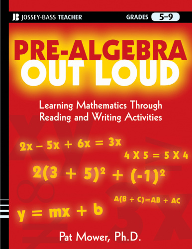 Pre Algebra Out Loud   Learning Mathematics Through Reading and Writing Activities