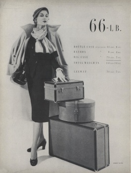 Cover - Vogue May 15, 1950. Can you spot the Louis Vuitton?