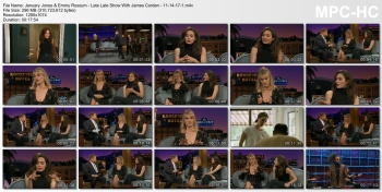 January Jones & Emmy Rossum - Late Late Show With James Corden - 11-14-17