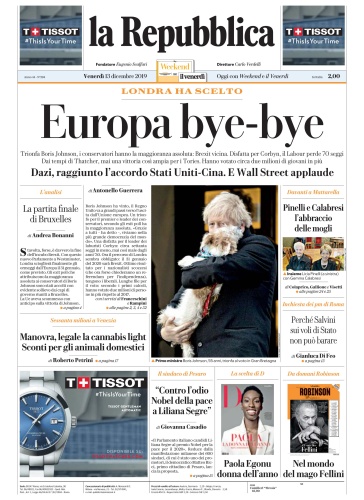 la Repubblica - 13 12 (2019)
