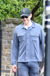 Tom Hiddleston - Out walking his dog in London, May 9, 2023