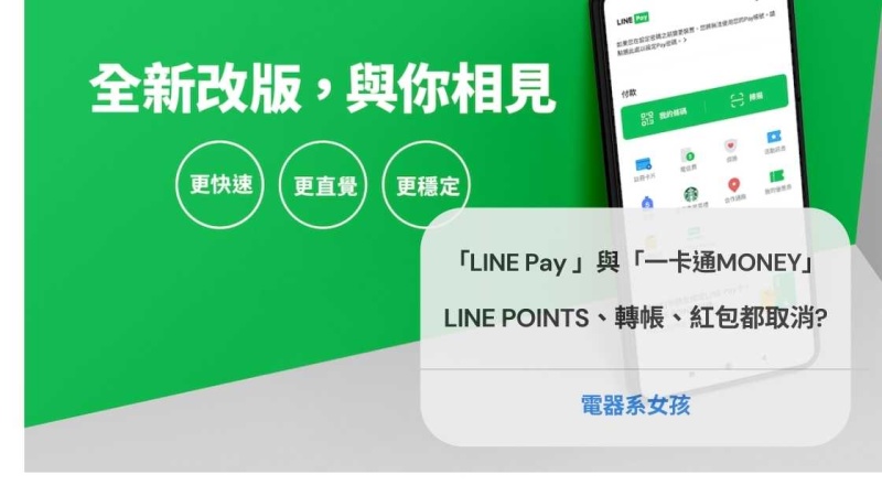 「LINE Pay App」與「一卡通MONEY」