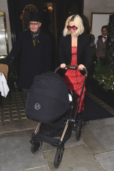 Pixie Lott - Seen exiting the Scott Restaurant - London, England - April 4, 2024