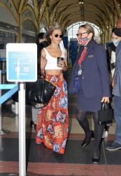 Maggie Q - Arriving to Reagan National Airport in Arlington, Virginia, August 18, 2021