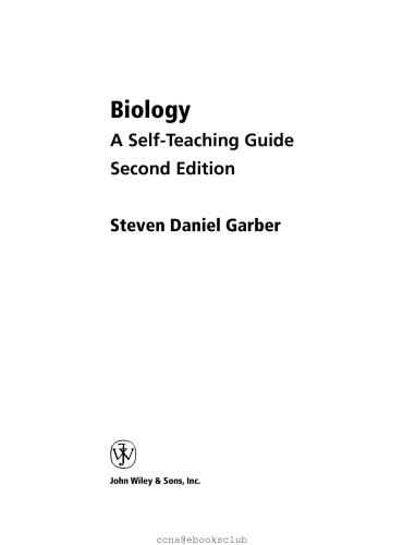 Biology - A Self-Teaching Guide, 2nd edition
